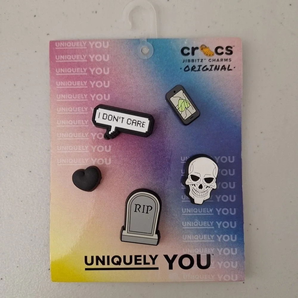 Crocs Charms Jibbitz Uniquely You Ghosting Halloween Holiday, 5 Pack, NEW